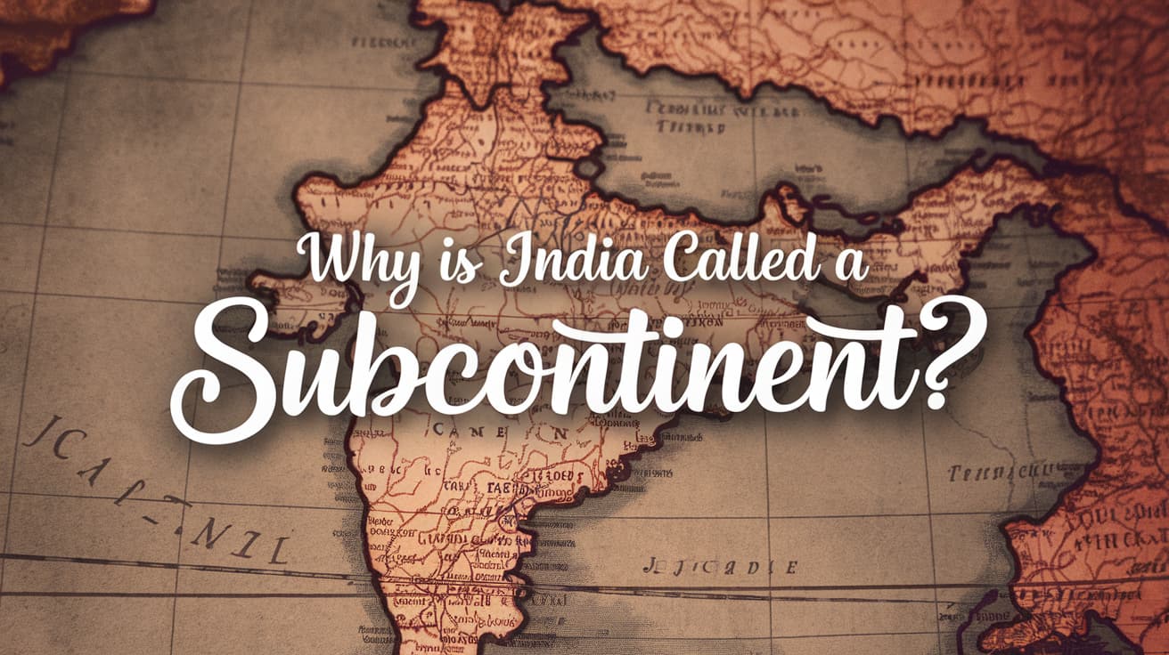 Why Is India Called a Subcontinent