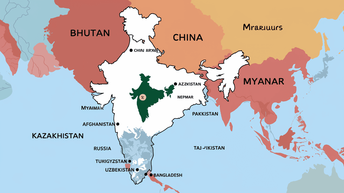 How Many Borders Does India Have