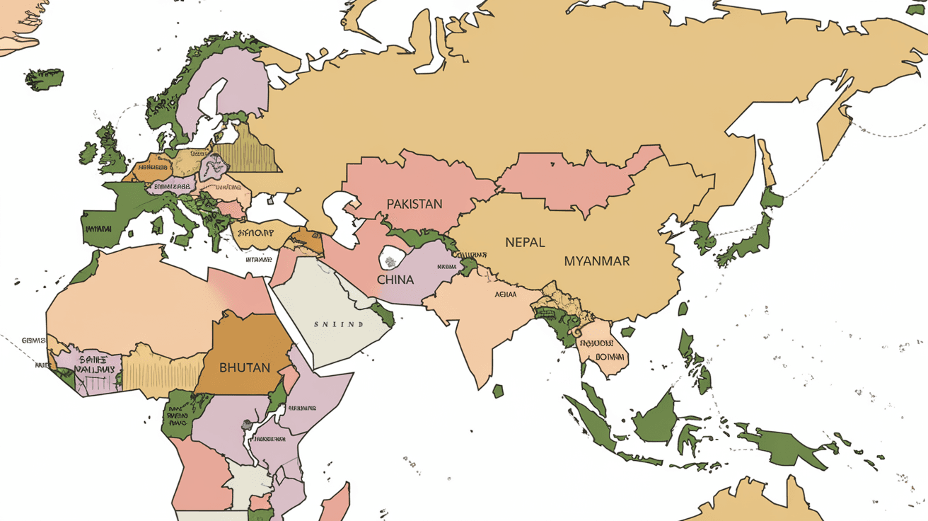 How Many Countries Share Boundary With India