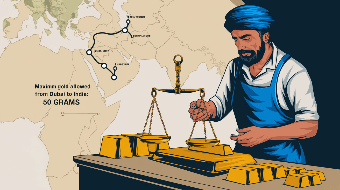 How Many Grams of Gold Allowed from Dubai to India