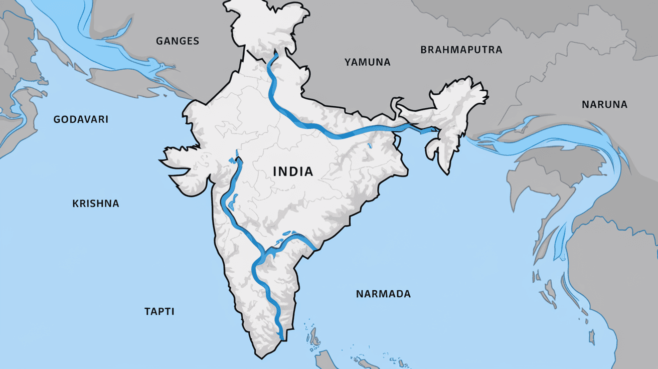 How Many Major Rivers Are There in India