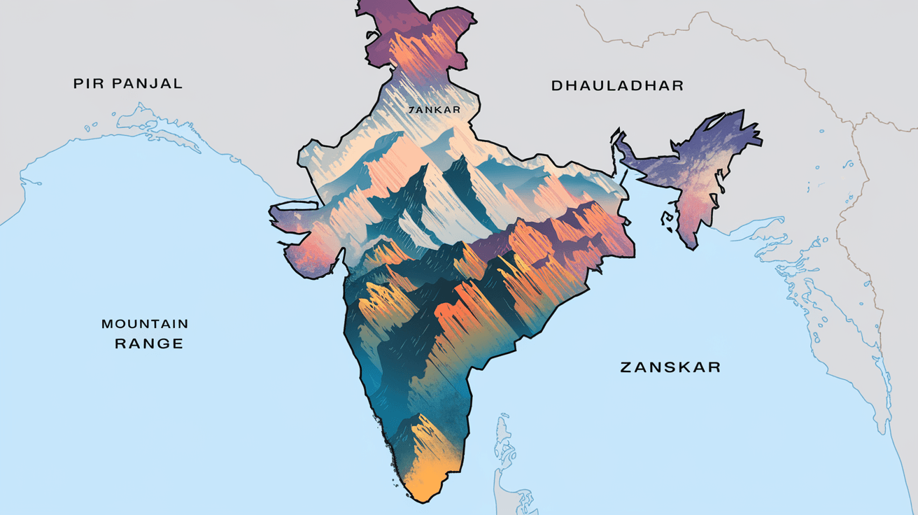 How Many Mountains Are There in India