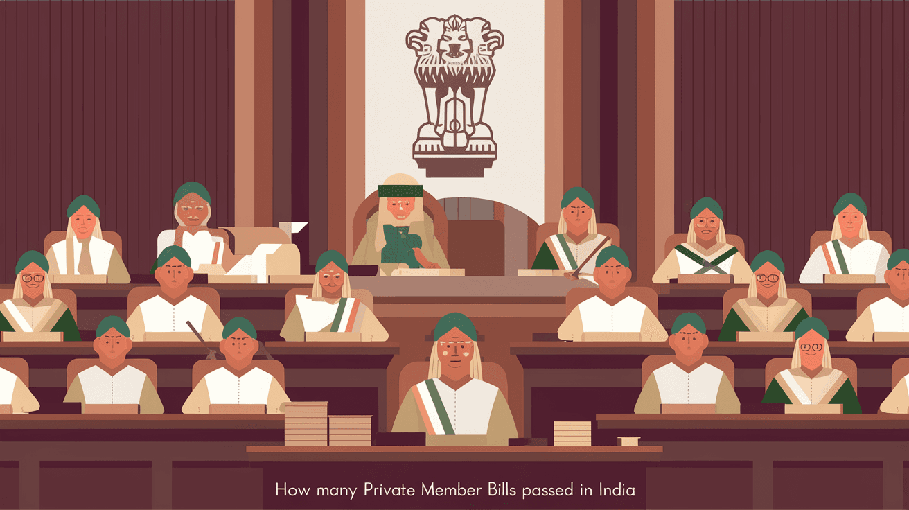 How Many Private Member Bills Passed in India