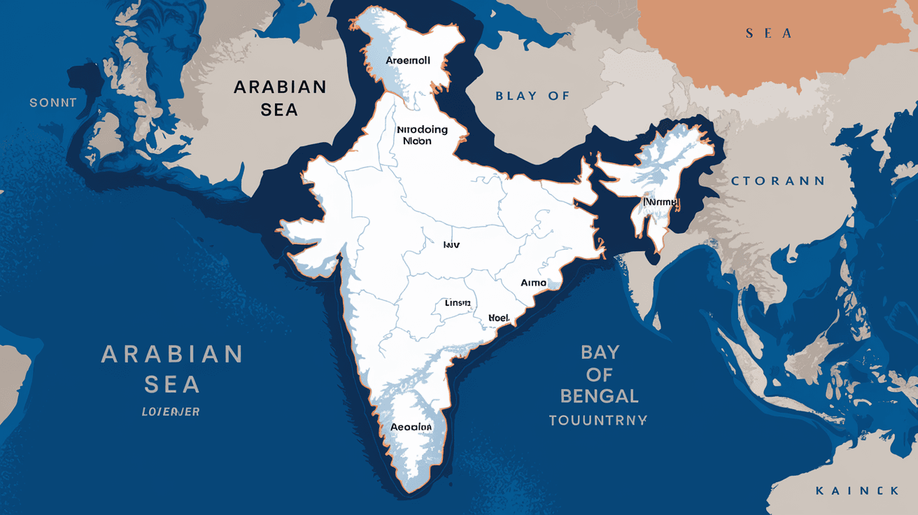 How Many Seas Are in India