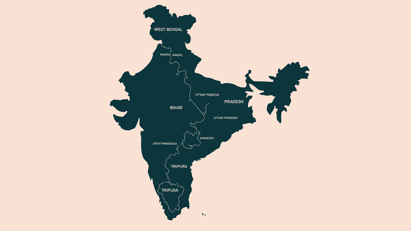 How Many States of India Share Border with Bangladesh