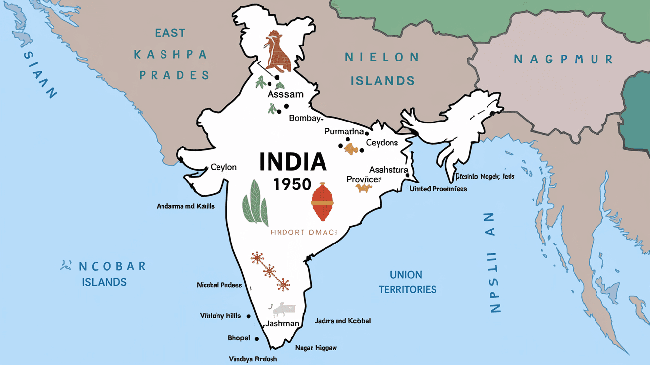 How Many States Were There in India in 1950