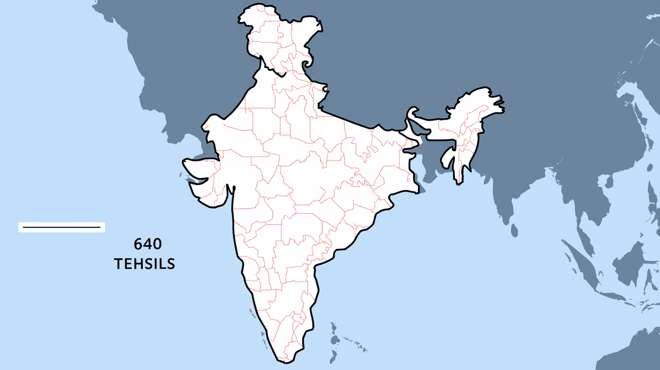 How Many Tehsils in India