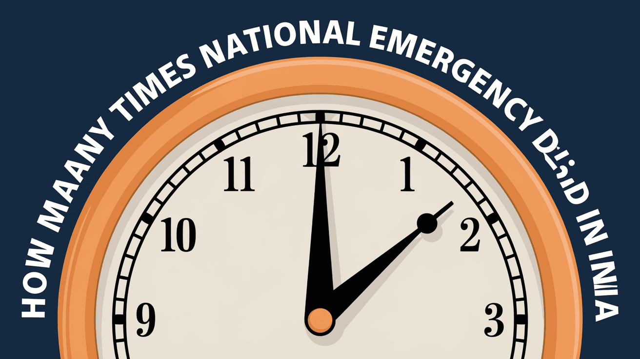 How Many Times National Emergency Declared in India
