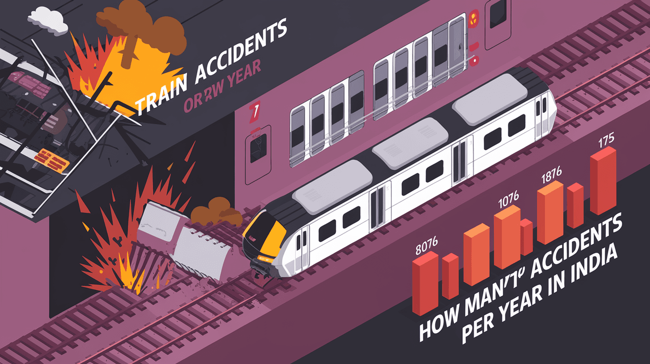 How Many Train Accidents Per Year in India