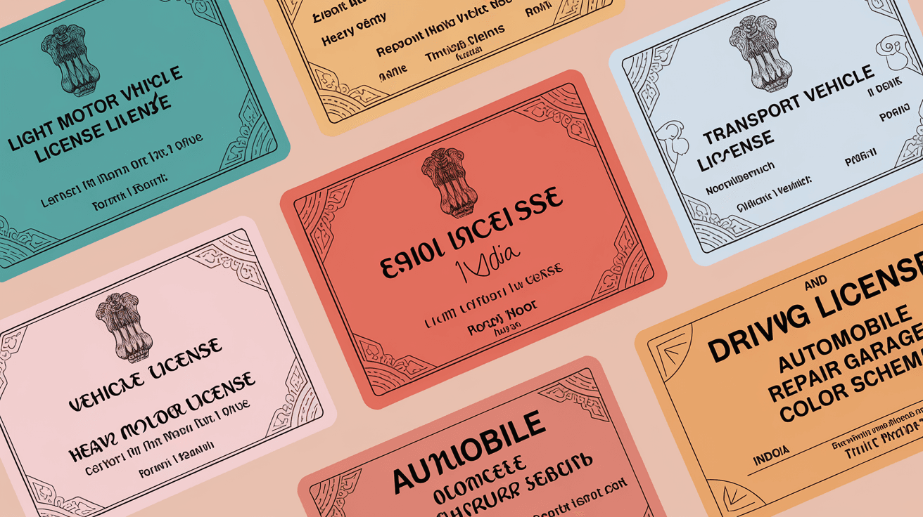 How Many Types of Driving Licence in India