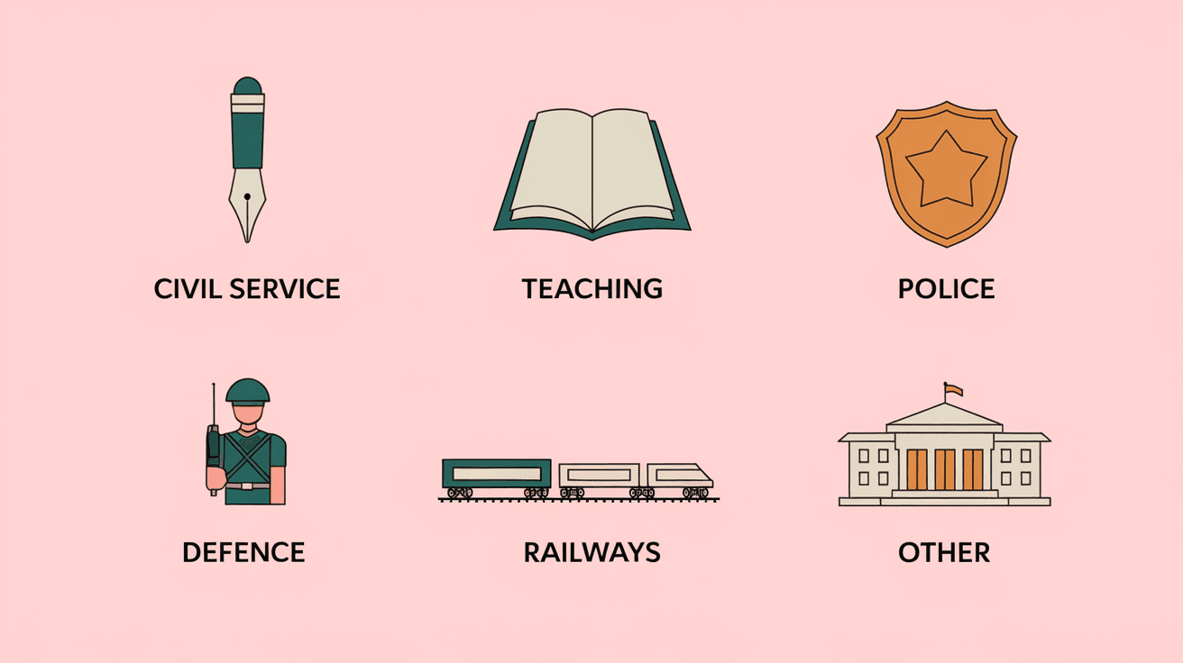 How Many Types of Government Jobs in India