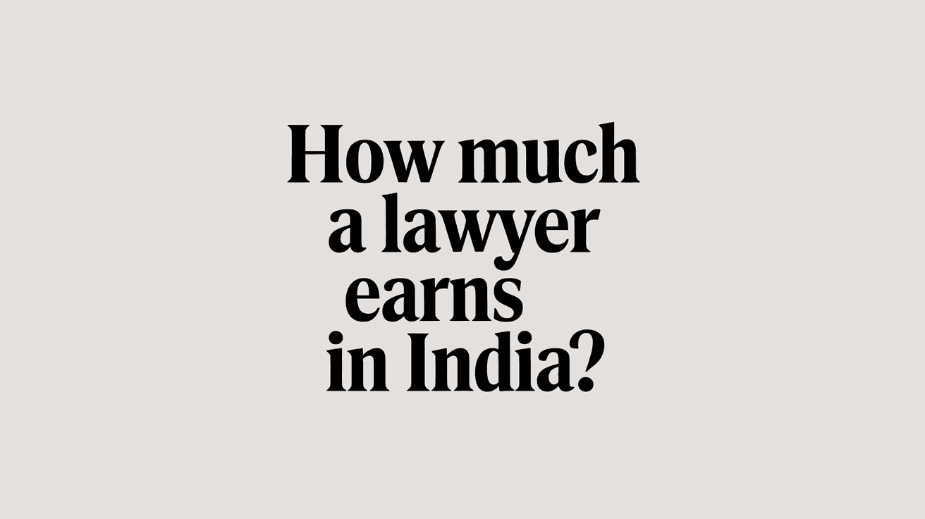 How Much a Lawyer Earns in India