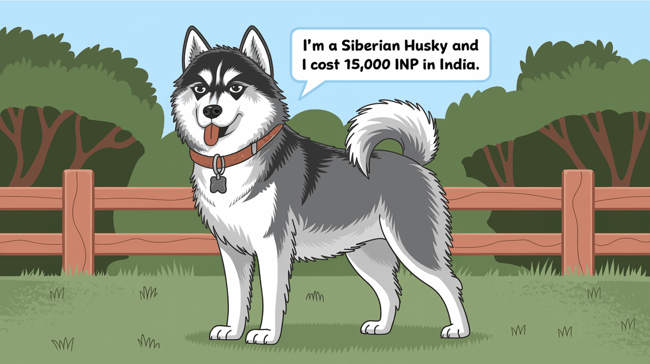 How Much Does a Husky Cost in India