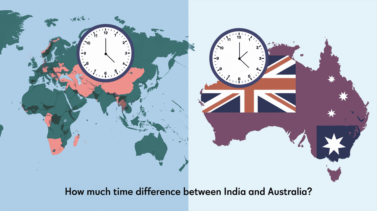 How Much Time Difference Between India and Australia