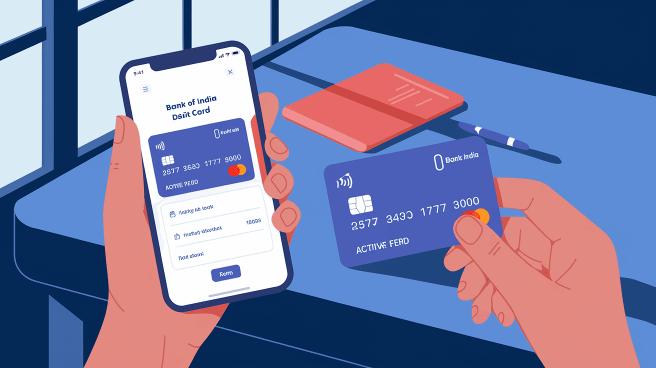 How to Activate Bank of India Debit Card
