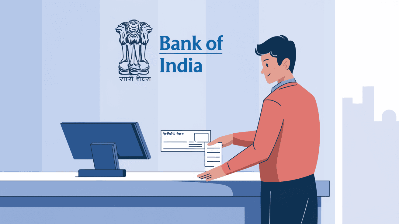 How to Deposit Cheque in Bank of India