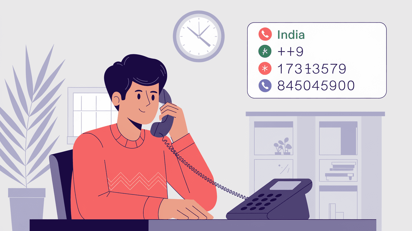 How to Dial International Number from India