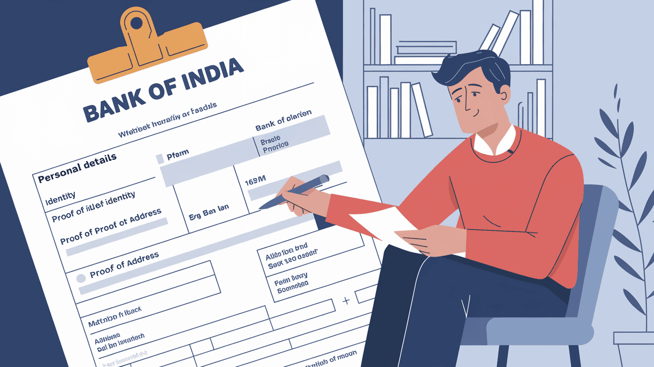 How to Fill KYC Form of Bank of India