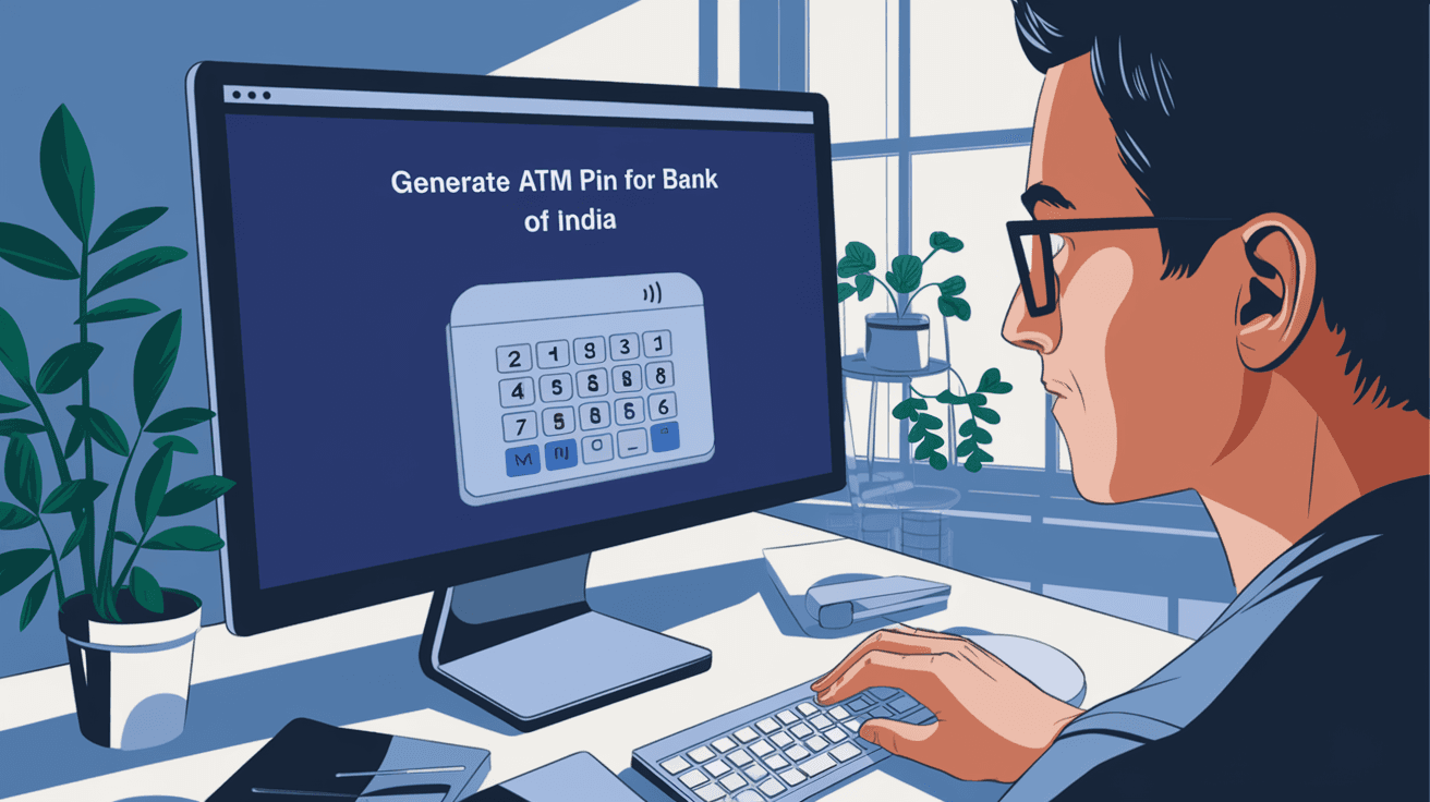 How to Generate ATM PIN for Bank of India