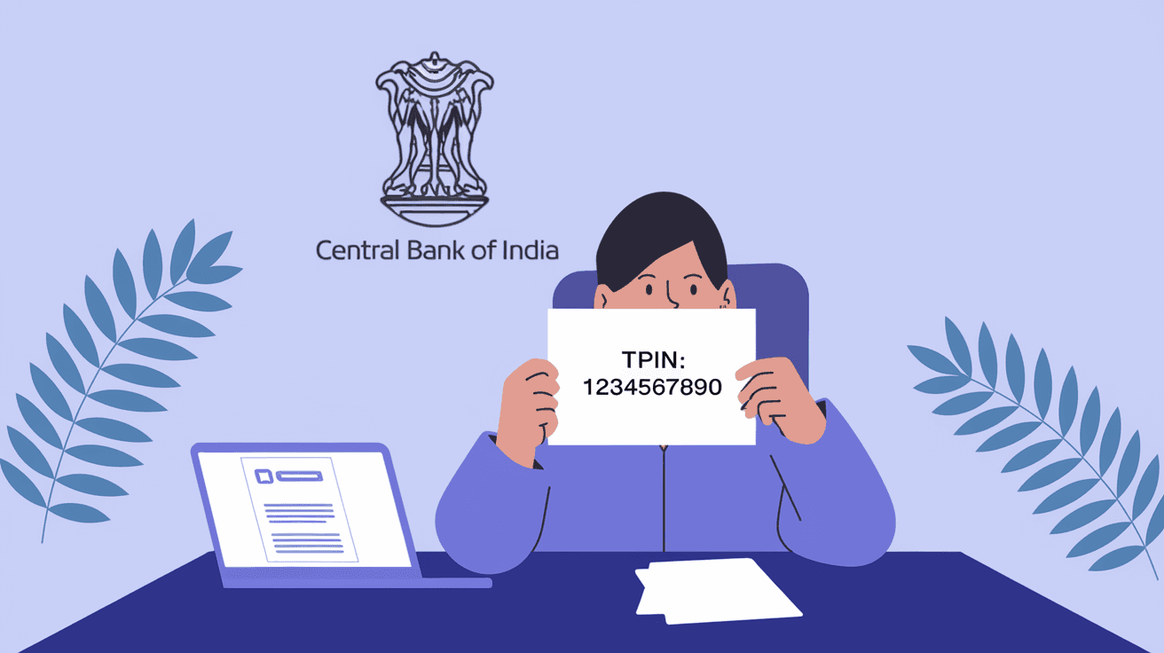How to Generate TPIN in Central Bank of India